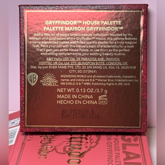 SHEGLAM Harry Potter Gryffindor House Eye Shadow Palette NIB 3.7 g / 0.13 oz - Picture 7 of 8